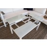 Panama Jack Outdoor Sandcastle White 5-Piece Sectional Set 002