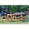 Panama Jack Outdoor Laguna Acacia Wood Rope 7 Piece Dining Set 