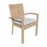Panama Jack Outdoor Austin Dining Armchairs (Set of 2) With Cushion