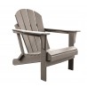 Panama Jack Outdoor Polyresin Folding Adirondack Chair Taupe -  Side View