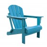 Panama Jack Outdoor Polyresin Folding Adirondack Chair Teal - Side View
