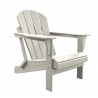 Panama Jack Outdoor Polyresin Folding Adirondack Chair White -  Side View