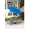 Panama Jack Outdoor 9 Ft Alum Patio Umbrella Stand set- Blue