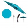 Panama Jack Outdoor 9 Ft Alum Patio Umbrella W/Crank- Teal