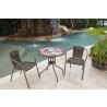Panama Jack Outdoor Café 3 Pc Chairman of The Boards Bistro Set Outdoor View