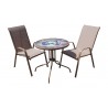 Panama Jack Outdoor Cafe 3 PC Chairman of the Board High back Sling Bistro Set 003