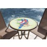 Panama Jack Outdoor Cafe 3 PC Parrot High back Sling Bistro Set 001
