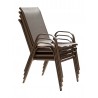 Panama Jack Outdoor Cafe Stackable set of 4 High Back Sling Armchairs