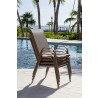 Panama Jack Outdoor Cafe Stackable set of 4 High Back Sling Armchairs Outdoor View