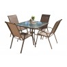 Panama Jack Outdoor Cafe 5 PC High back Sling Dining Set 005