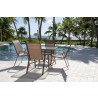 Panama Jack Outdoor Cafe 5 PC High back Sling Dining Set 001