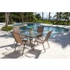 Panama Jack Outdoor Cafe 5 PC High back Sling Dining Set 002