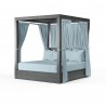 Redondo Resort King Day Bed in Canvas Skyline, No Welt - Front Side Angle