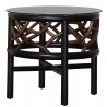 Panama Jack Sunroom Trinidad End Table with Glass