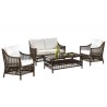 Panama Jack Sunroom Bora Bora 4-Piece Living Set with Cushions