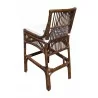 Panama Jack Sunroom Bora Bora Barstool with Cushion - Back View - Panama Jack Sunroom Bora Bora Barstool with Cushion - Back View