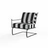 Provence Club Rocker in Cabana Classic w/ Self Welt* Grade B - Front Side Angle - Provence Club Rocker in Cabana Classic w/ Self Welt* Grade B - Front Side Angle