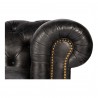 Moe's Home Collection Birmingham Sofa in Onyx Black Leather - Arm Closeup