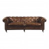 Moe's Home Collection Birmingham Sofa in Dark Brown Leather - Front Angle