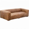Moe's Home Collection Bolton Sofa - Open Road Brown Leather - Front Side Angle