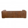 Moe's Home Collection Castle Sofa in Open Road Brown Leather - Back Angle