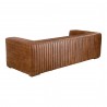 Moe's Home Collection Castle Sofa in Open Road Brown Leather - Back Side Angle