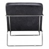 Moe's Home Collection Desmond Club Chair - Onyx Black Leather - Back Angle