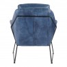 Moe's Home Collection Greer Club Chair - Blue - Rear