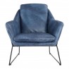 Moe's Home Collection Greer Club Chair - Blue - Front