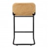 Moe's Home Collection Baker Counter Stool in Sunbaked Tan Leather - Set of Two - Back Angle