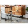 Moe's Home Collection Baker Counter Stool in Sunbaked Tan Leather - Set of Two - Lifestyle