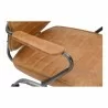 Moe's Home Collection Executive Office Chair - Cigare Tan Leather - Closeup Angle - Moe's Home Collection Executive Office Chair - Cigare Tan Leather - Closeup Angle