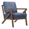 Moe's Home Collection Drexel Arm Chair - Blue - Perspective