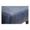 Moe's Home Collection Drexel Arm Chair in Kaiso Blue Leather - Closeup Angle