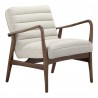 Moe's Home Collection Anderson Armchair in Sandbar Beige - Front Side Angle