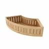 Anderson Teak Circular Modular Planter - Back Angled - Anderson Teak Circular Modular Planter - Back Angled