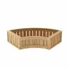 Anderson Teak Circular Modular Planter - Front Angled - Anderson Teak Circular Modular Planter - Front Angled