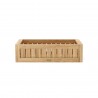 Anderson Teak Straight Modular Planter - Front