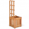 All Things Cedar 12w x 12d x 13h Set of 2 Planter Box's with Trellis - Back