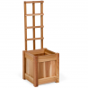 All Things Cedar 12w x 12d x 13h Set of 2 Planter Box's with Trellis - Angled