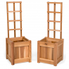 All Things Cedar 12w x 12d x 13h Set of 2 Planter Box's with Trellis - Main