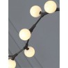 Wisdom Pendant Lamp Black Iron And White Glass - Light Details