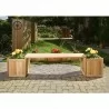 3 - Piece Planter Bench Set - Lifestyle - 3 - Piece Planter Bench Set - Lifestyle