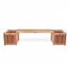 3 - Piece Planter Bench Set - Front