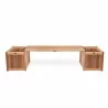 3 - Piece Planter Bench Set - Front - 3 - Piece Planter Bench Set - Front