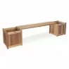 3 - Piece Planter Bench Set - Angled - 3 - Piece Planter Bench Set - Angled
