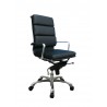 J&M Furniture Plush Black High Back Office Chair Black