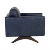 Sunpan Rogers Armchair Cortina Ink Leather 