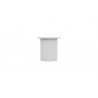 Azzurro Living Palma Side Table White With Matte White Aluminum And White Aluminum - Front
