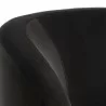 Sunpan Peggy Swivel Lounge Chair Giotto Cabernet / Giotto Shale Grey - Seat Closeup Top Angle - Sunpan Peggy Swivel Lounge Chair Giotto Cabernet / Giotto Shale Grey - Seat Closeup Top Angle